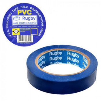 Ізолента ПВХ 10 м синя Rugby (10 шт) ціна за уп. 9019 Ізолента ПВХ 10 м синя Rugby (10 шт) ціна за уп. 9019