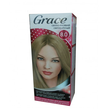 Стійка крем-фарба для волосся Grace 8.0 Світло-русявий (30шт) Стійка крем-фарба для волосся Grace 8.0 Світло-русявий (30шт)