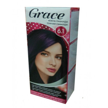 Стійка крем-фарба для волосся Grace 6.1 Темна лаванда (30шт) Стійка крем-фарба для волосся Grace 6.1 Темна лаванда (30шт)