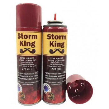 Газ для запальничок Storm King 270мл (48/12шт) Газ для запальничок Storm King 270мл (48/12шт)
