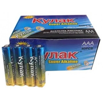 Батарейки КУЛАК Alkaline R3 2шт (40шт) 1000ящ. Батарейки КУЛАК Alkaline R3 2шт (40шт) 1000ящ.