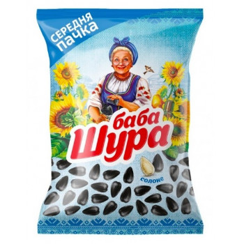 Насіння @ соняшника смажене 110гр Сіль Баба Шура середня пачка (50уп) 4820186410594 Насіння @ соняшника смажене 110гр Сіль Баба Шура середня пачка (50уп) 4820186410594