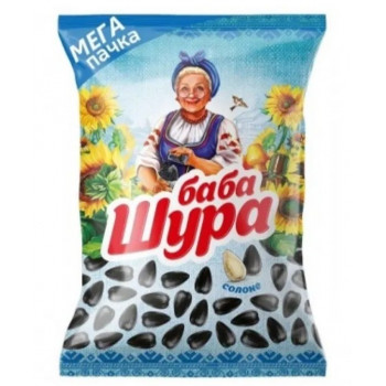 Насіння @ соняшника смажене 215гр Сіль Мега Баба Шура пачка (20уп) 0709 Насіння @ соняшника смажене 215гр Сіль Мега Баба Шура пачка (20уп) 0709
