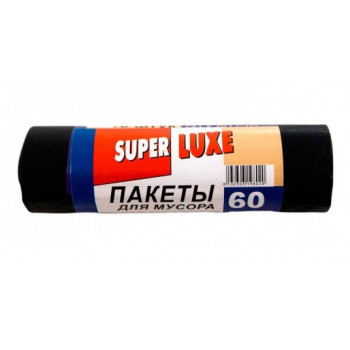 Пакети @ для сміття Super Luxe 60л*10шт (50шт) 8020 Пакети @ для сміття Super Luxe 60л*10шт (50шт) 8020