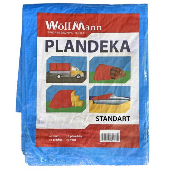 Тент синій 4*5м 45 GSM Blue color ТМ WoffMann PLANDEKA STANDART (12шт/уп) 111145 Тент синій 4*5м 45 GSM Blue color ТМ WoffMann PLANDEKA STANDART (12шт/уп) 111145