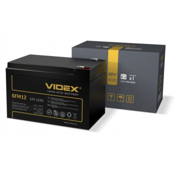 Акумулятор @ VIDEX свинцево-кислотний 6FM12 12V/12Ah color box 1 298030 Акумулятор @ VIDEX свинцево-кислотний 6FM12 12V/12Ah color box 1 298030