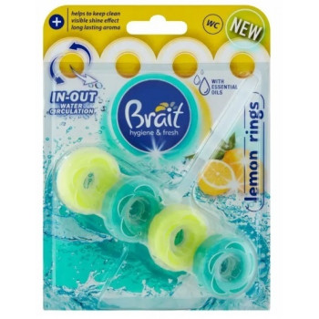 Блок @ для унітазів Brait 40гр Lemon Rings (12шт) ціна за уп. 1430 Блок @ для унітазів Brait 40гр Lemon Rings (12шт) ціна за уп. 1430