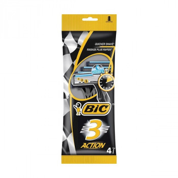 Станки @ BIC Action 3 леза 4шт. (20уп/ящ) ціна за уп. 6566 Станки @ BIC Action 3 леза 4шт. (20уп/ящ) ціна за уп. 6566