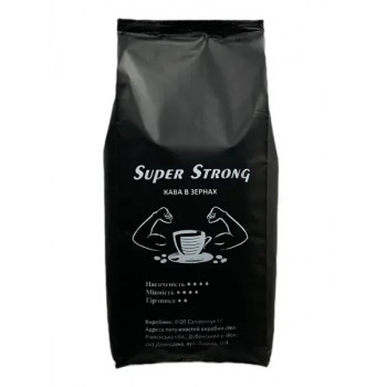 Кава @ в зернах 1кг обсмажена Super Strong Кава @ в зернах 1кг обсмажена Super Strong