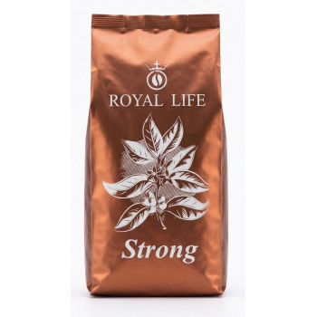 Кава @ в зернах купаж 1кг Royal Life Strong (30 арабіка/70 робуста) Кава @ в зернах купаж 1кг Royal Life Strong (30 арабіка/70 робуста)