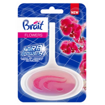 Підвісний @ блок для унітазів Brait кістка 4в1 Flowers 40г (24шт) ціна за шт. 8011 Підвісний @ блок для унітазів Brait кістка 4в1 Flowers 40г (24шт) ціна за шт. 8011