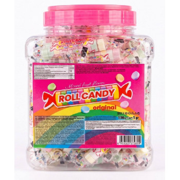 Цукрове драже Roll Candy в банці 12/100*5гр ціна за уп. 2655 Цукрове драже Roll Candy в банці 12/100*5гр ціна за уп. 2655
