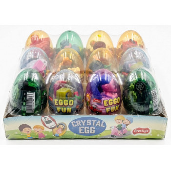 Яйце Crystal Egg цукерка+іграшка в кор. 6/12 ціна за уп. 0946 Яйце Crystal Egg цукерка+іграшка в кор. 6/12 ціна за уп. 0946